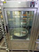 Rollercooler Stainless Steel and Plate Glass Single Phase Mobile Gateaux Display Unit