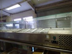 *Chef King 9 Pot Refrigerated Toppings Counter