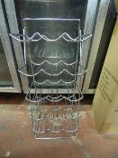 Chrome 15 Bottle Wire Wine Rack