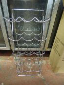 Chrome 15 Bottle Wire Wine Rack