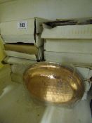 12 Copper and Steel Balti Dishes