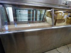 *Single Phase Granite Top and Stainless Steel Carvery Unit with Heated Lamp Display