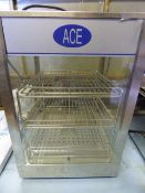 *Stainless Steel and Plate Glass Counter Top Display Unit Ref E19