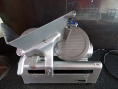 Krypto Polished Aluminium Single Phase Counter Top Meat Slicer