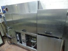 Metos WD211E Commercial Pass Through Dishwasher
