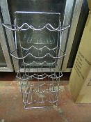 Chrome 15 Bottle Wire Wine Rack