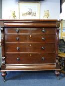 5 draw mahogany chest of draws