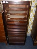 Tambour Fronted Filing Cabinet