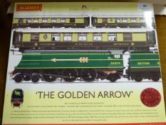 Hornby The Golden Arrow 00 Gauge Loco and Three Coaches