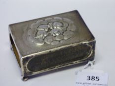 silver surround match box holder