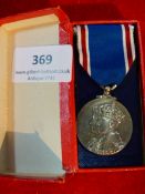 George VI Queen Elizabeth crowned medal