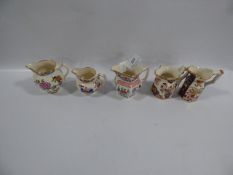 Five masons miniature jugs