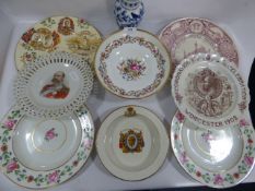 Collection of commemorative plates etc