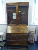 Oak Bureau Bookcase
