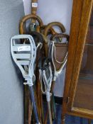 Collection of Walking Sticks, Shooting Sticks and Umbrella