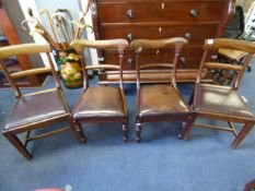 4 Rosewood Dining Chairs