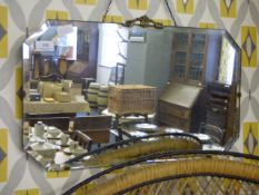 Deco Frame less Beveled Mirror