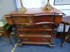 Mahogany 4 Drawer Chest