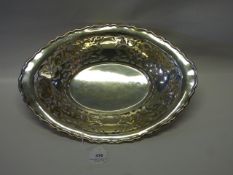 Silver fruit basket 309 grams approx