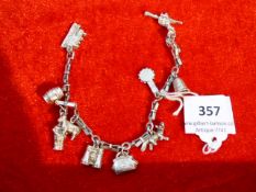 silver charm bracelet