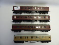 4 Hornby passenger coaches