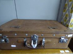 Canvas & Hide Vintage Suitcase
