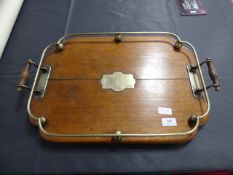 Mahogany Gallery Tray
