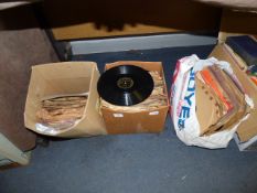 2 Boxes and a Pile of 78 Records