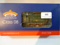 backman class 08 BR Green lake crest weathered diesel loco