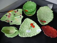 Collection of Carlton wear green dishes