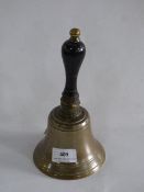 a brass school bell