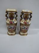 pair of masons vases of imperial mandarin