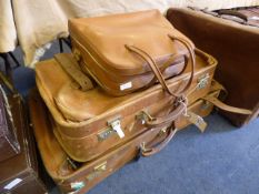 2 Matching Suitcases with Hand Luggage