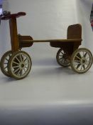 Wooden childs tricycle