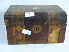 distressed walnut Jewellery box