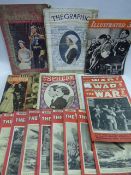 Vintage magazines of the War