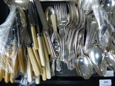 Tray of Kings Pattern Silver Plated Cutlery etc