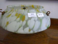 Mottled Glass Hanging Globe