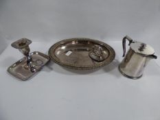 Plated tourine and candle stick