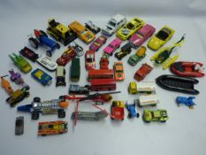 Tray of assorted dinkies and corgis and other vehicles