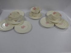 Part Spode Jewel Tea Set Plus a Spode Vase