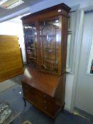 Mahogany Bureau Bookcase
