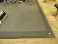 *Gymnasium rubber matting 21 1 meter square tiles samford edging