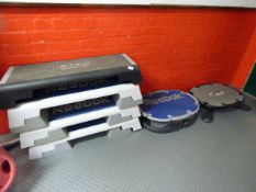 *Four Reebok steps and two Reebok core trainers