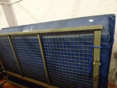 *Pair of Ceetex crash mats with mobile frame