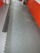 *9 one meter square interlock-able gymnasium mats with perimeter sham-ford edging