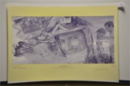 CRAIG WARRICK - COOPER MASERATI SIGNED PRINT - ORI