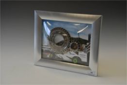 FRAMED BRAWN GP GEARS H=27CM X W=32CM