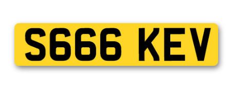 Personal/private regisration S666 KEV