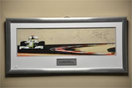 JENSON BUTTON BRAWN PRINT H=48CM X W=102CM